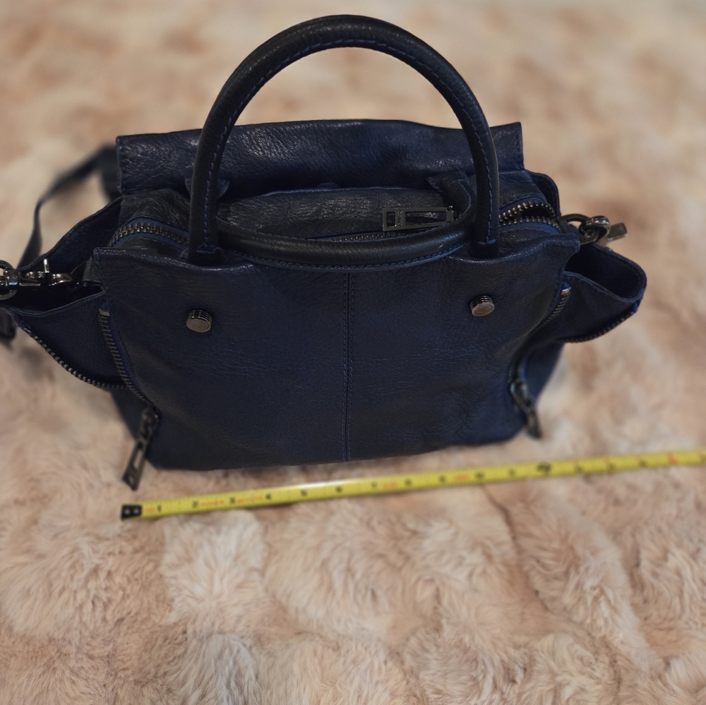 Botkier Deep Blue Leather Handbag - Picture 7 of 16